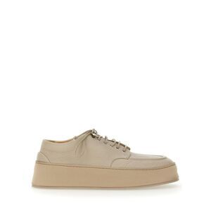 MARSELL Men's Classic Platform Lace-Up Sneakers Men Beige